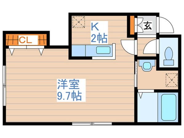 メリディアンの物件間取画像